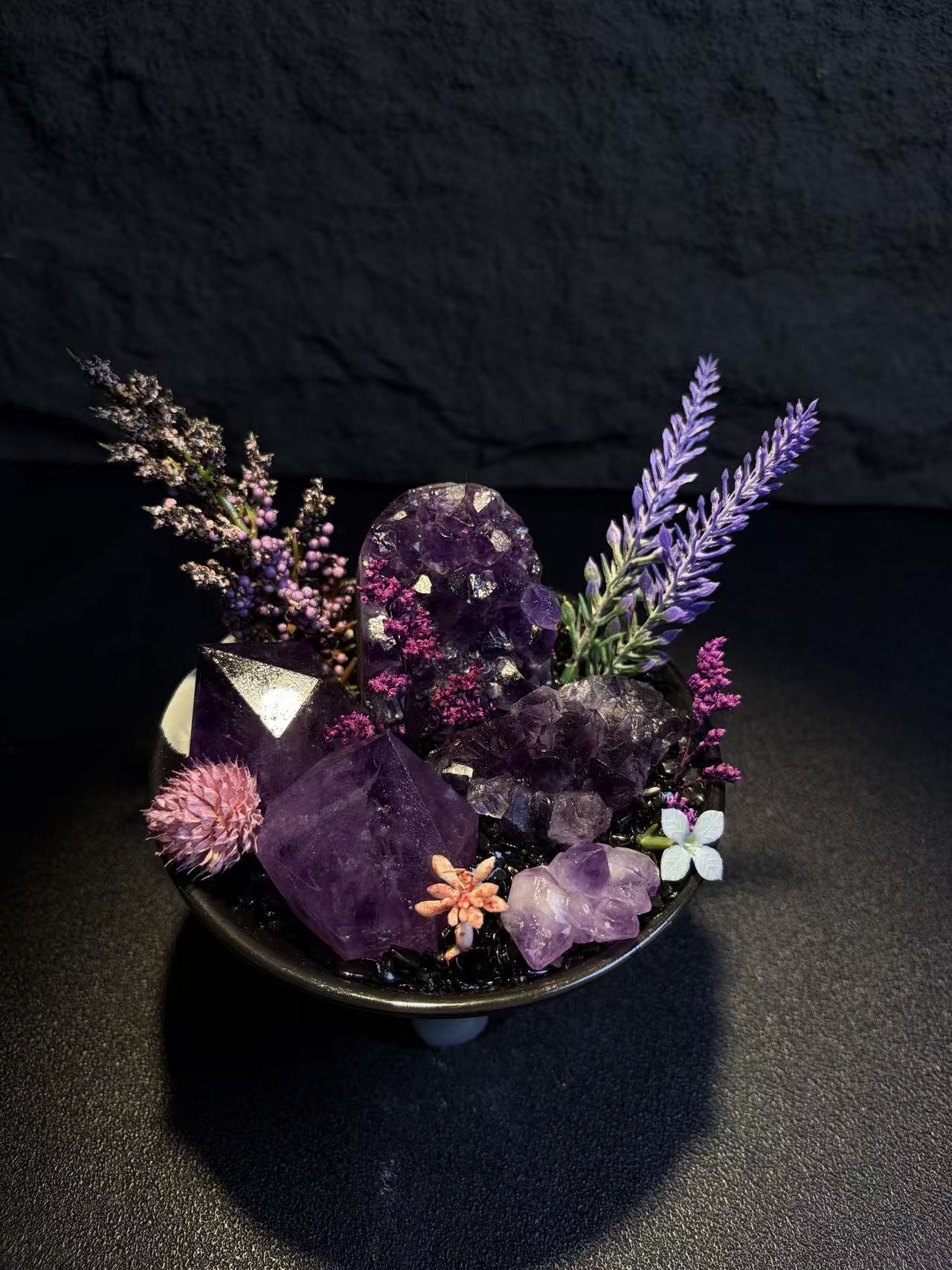 Amethyst Meditation Crystal Bonsai Landscape