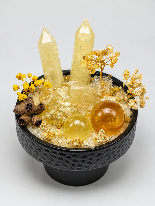 Citrine Abundance Crystal Bonsai Garden
